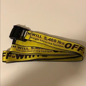 ***ON HOLD*** Off-White Yellow Industrial Belt